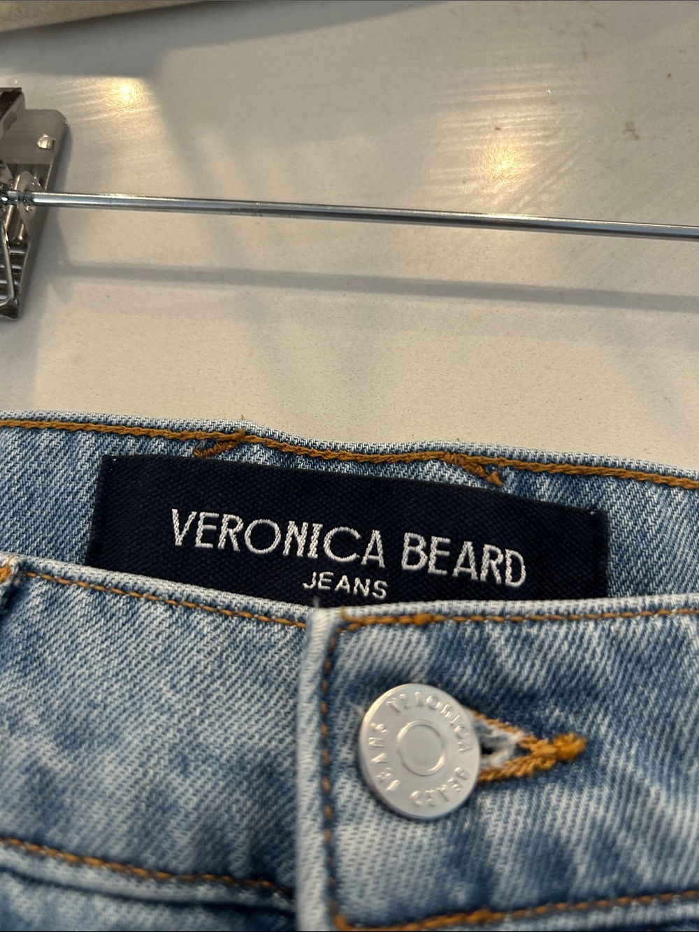 Veronica Beard Light Blue Denim Wide Leg Jeans